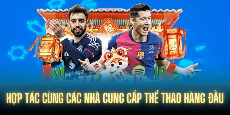 Hợp tác cùng các nhà cung cấp thể thao hàng đầu