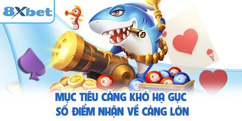 Mục tiêu càng khó hạ gục, số điểm nhận về càng lớn